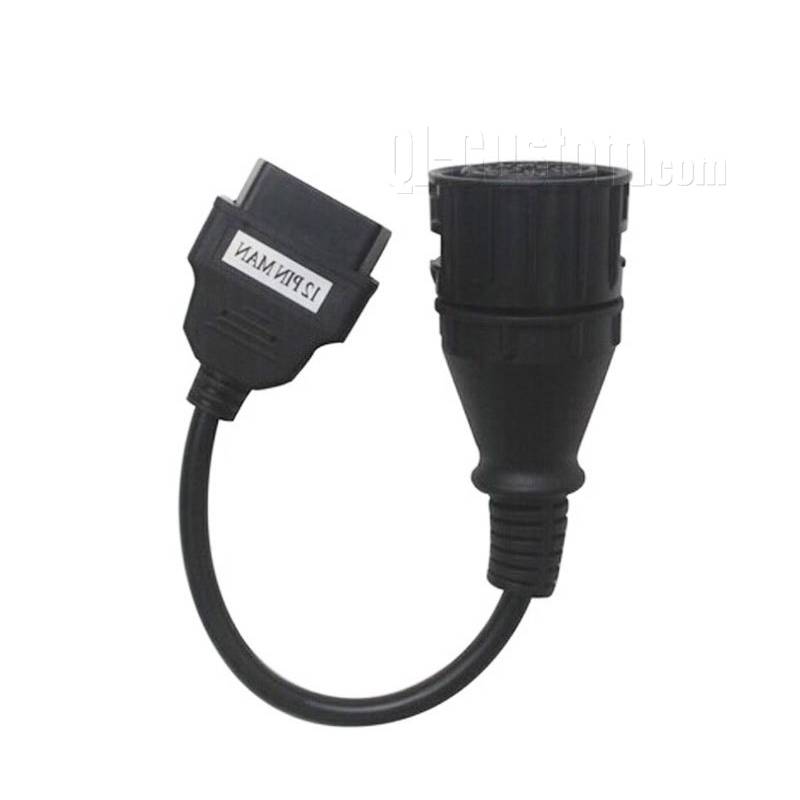 Heavy truck MAN 12pin to 16pin OBD2 Cable
