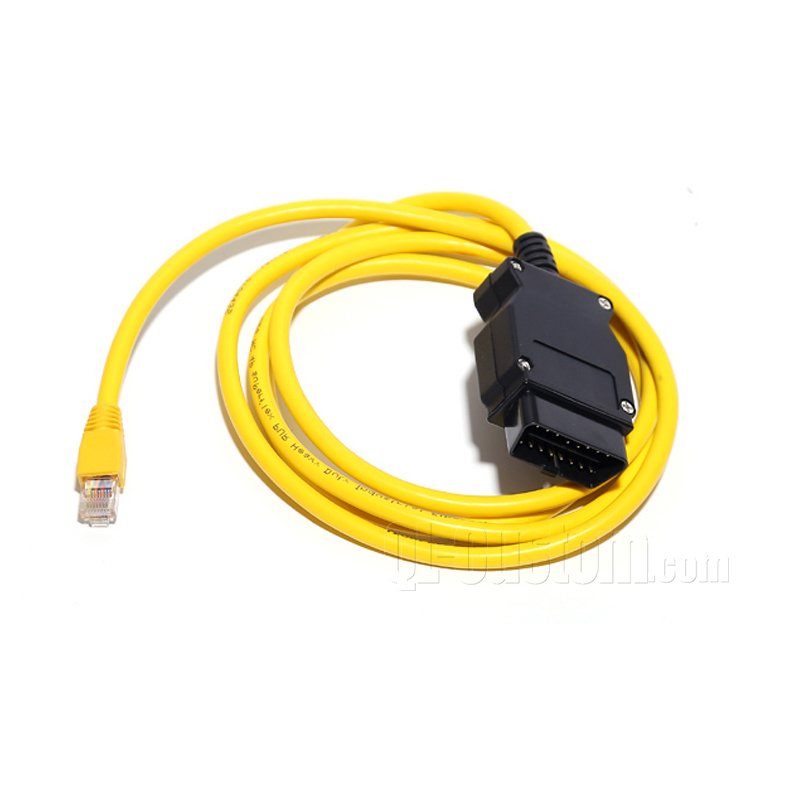 Installable OBD2 Cat5E cable to RJ45 with molding - QL- Custom.com