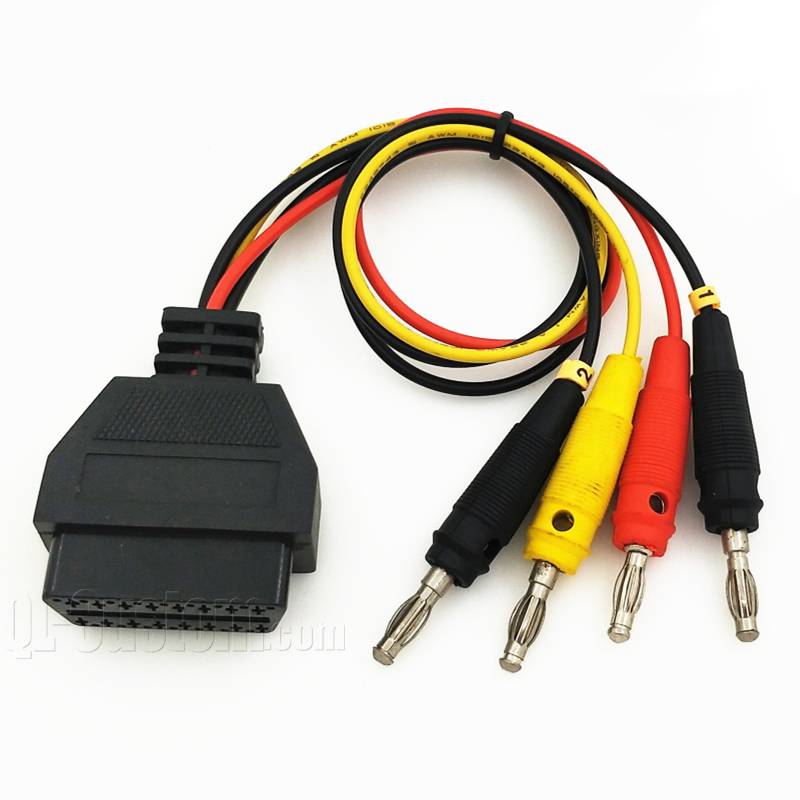 OBD Female 4pin conencted to banana plugs