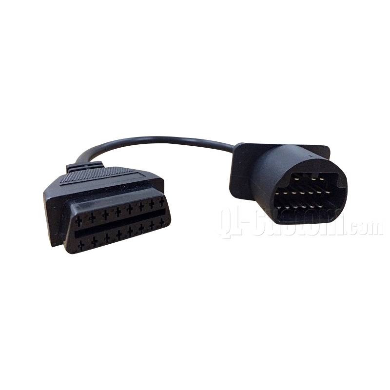 Honda interface 15P Male to OBD Female molded J1962 16P