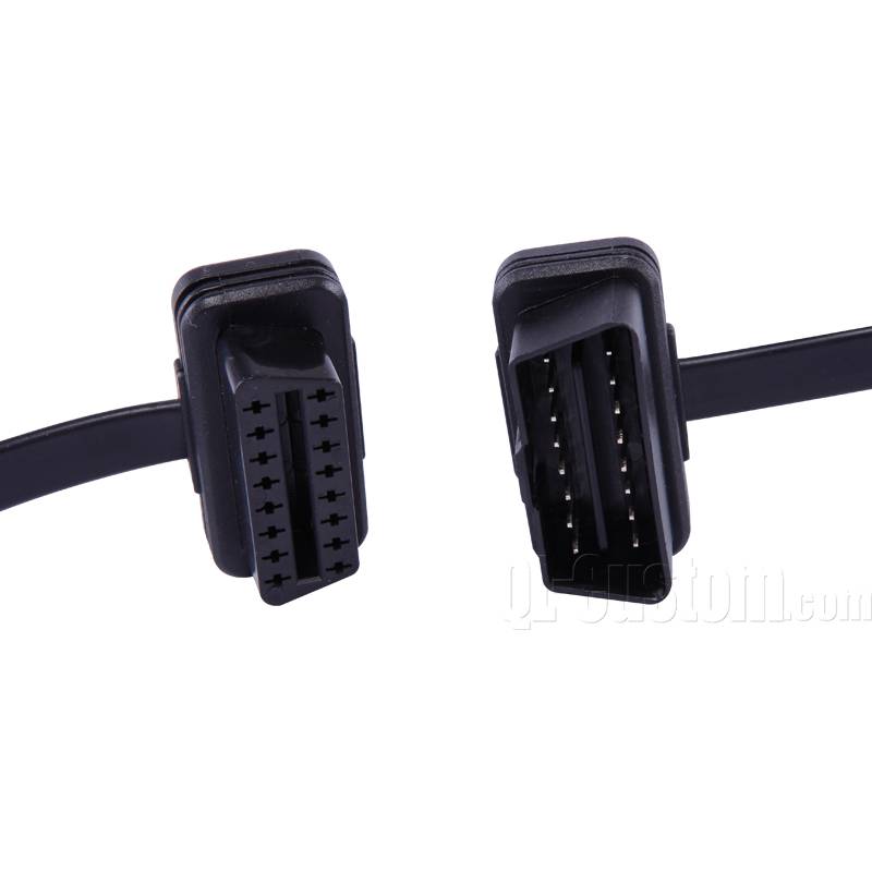 OBD II 16pin male to OBD II 16pin female with flat cable
