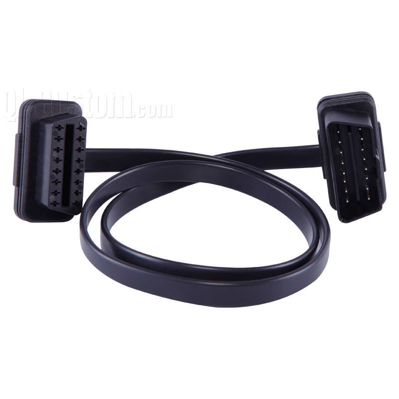 OBD II 16pin male to OBD II 16pin female with flat cable