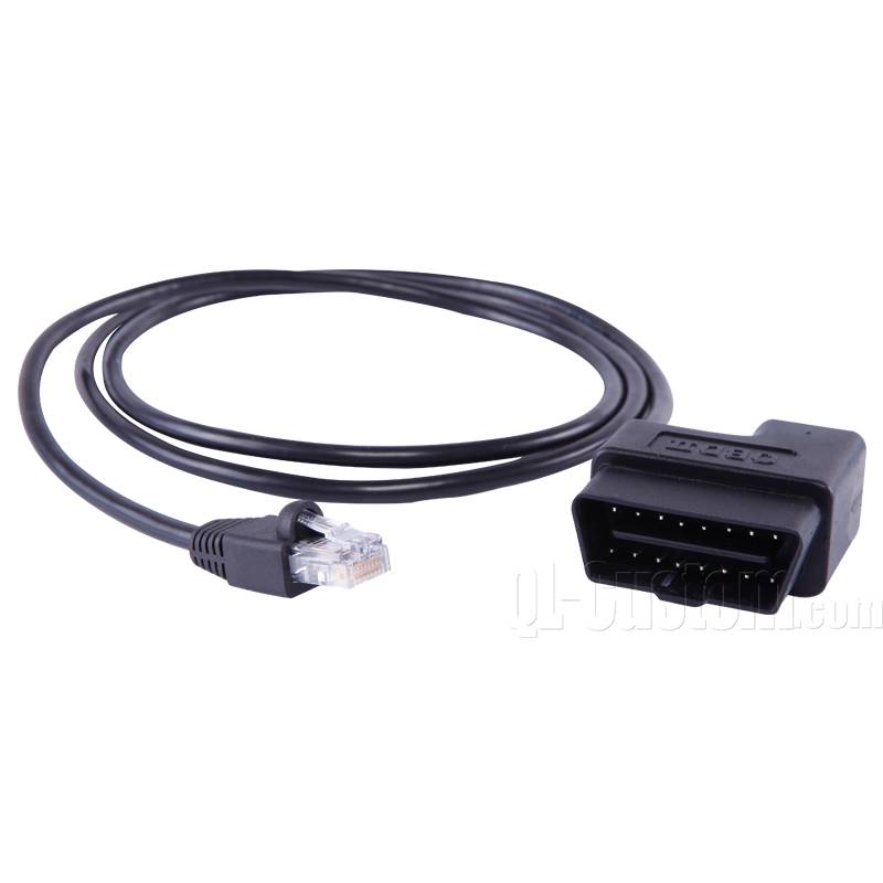 OBD Right angel  overmolded plug to RJ45 conenctor