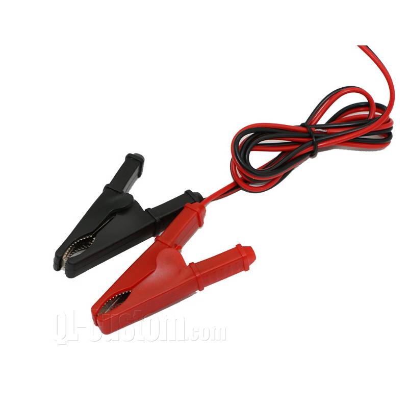 OBD installable Zip cord black and red wire to Battery clamp
