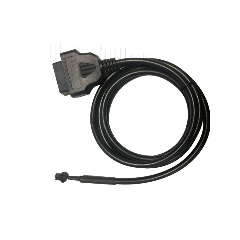 OBD male overmolded cable to JST 2Pin  wire to wire connector