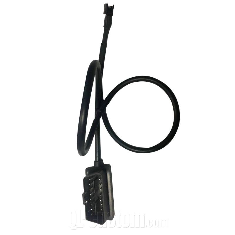OBD male overmolded cable to JST 2Pin  wire to wire connector