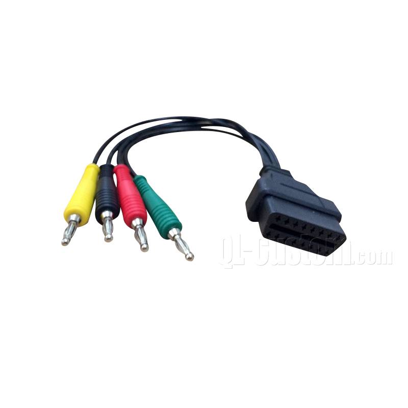 OBD Female 4pin conencted to banana plugs