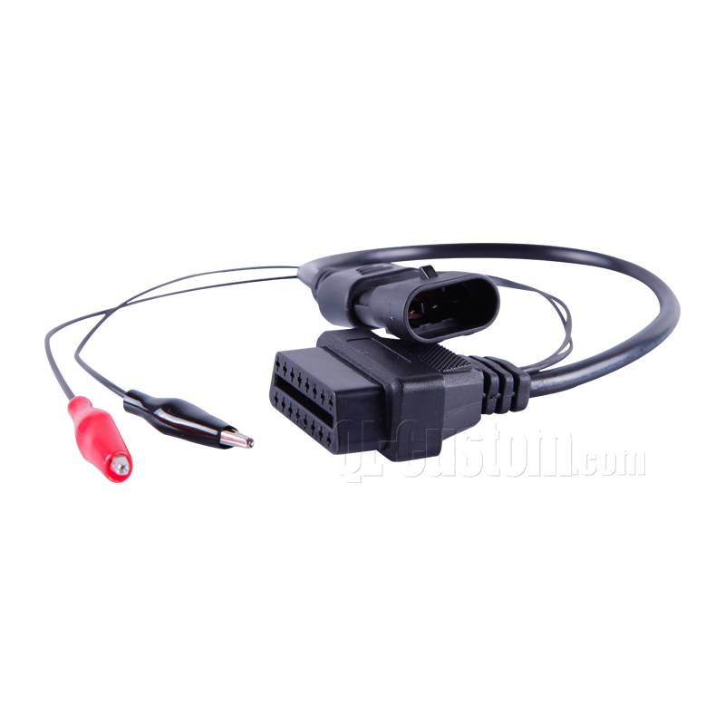 OBDII 16P4C Female to battery clip and Car light control cable