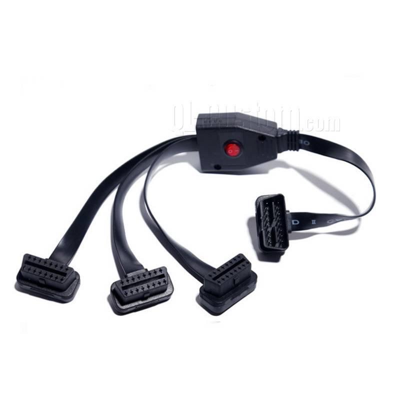 OBDII J1962 cable to female through a button control splitter cable