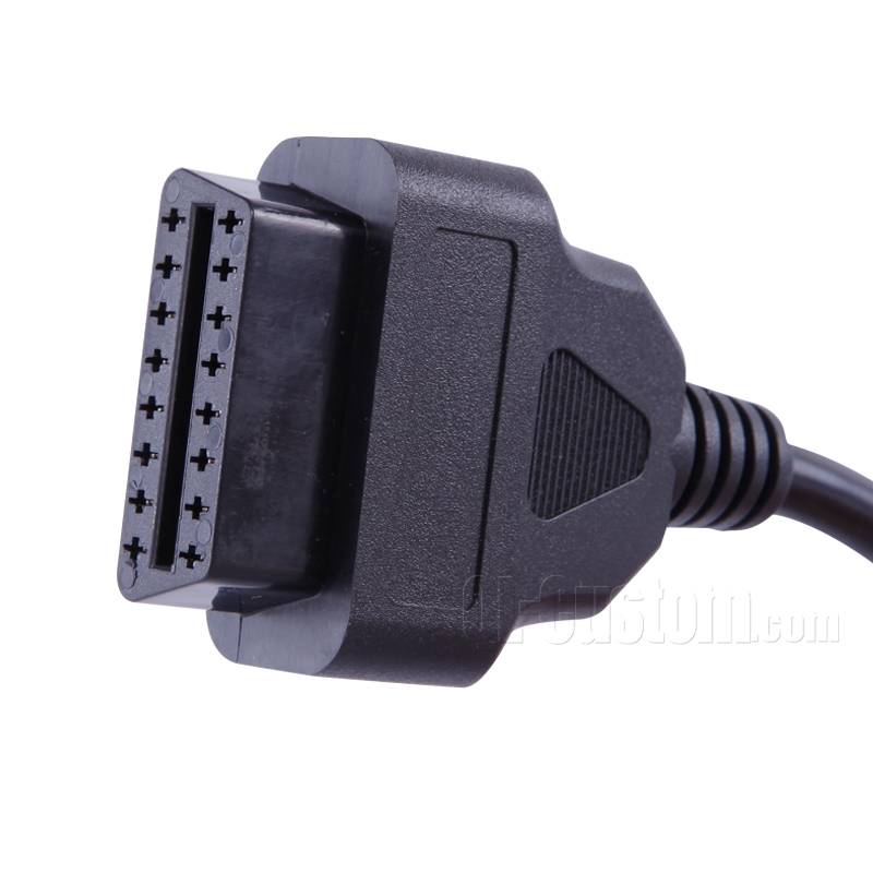 Truck cable OBDII 16P J1962 Female to Deutsch J1939 9P Male