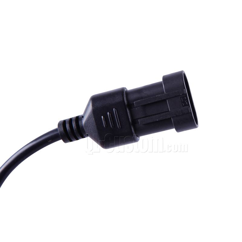 OBDII 16P4C Female to battery clip and Car light control cable