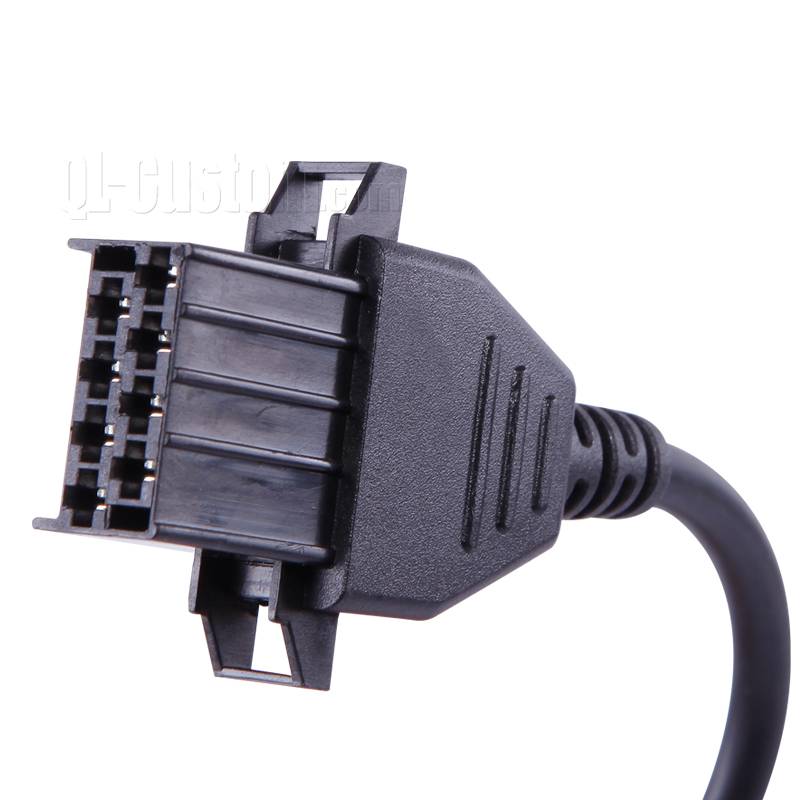 Volvo Interface 8P Male Connector to OBDII 16P J1962 Female cable