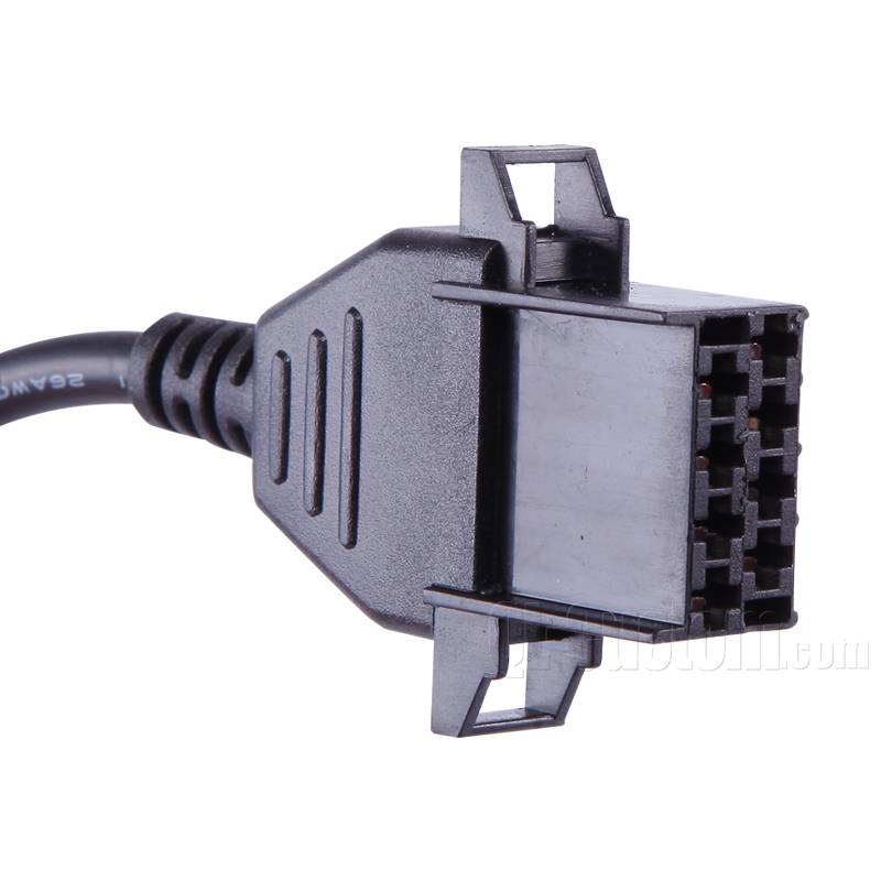 Volvo Interface 8P Male Connector to OBDII 16P J1962 Female cable