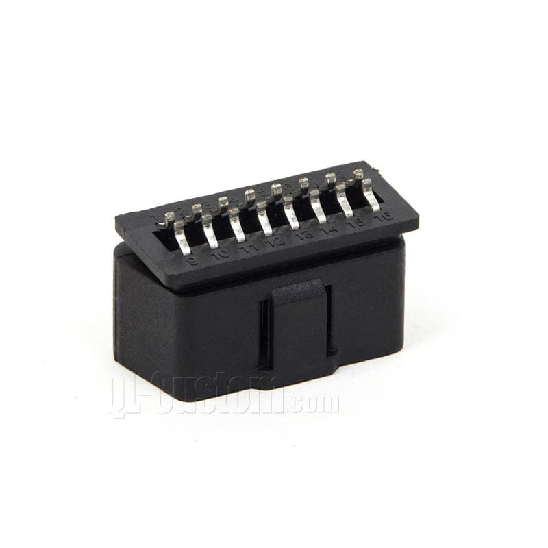 M12 connector with blue cable
