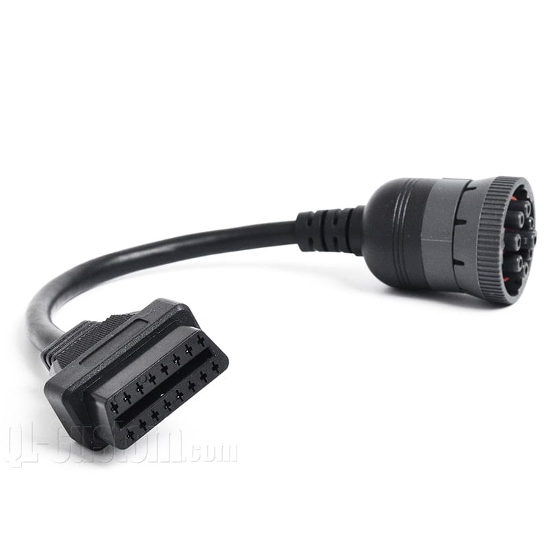 M12 connector with blue cable