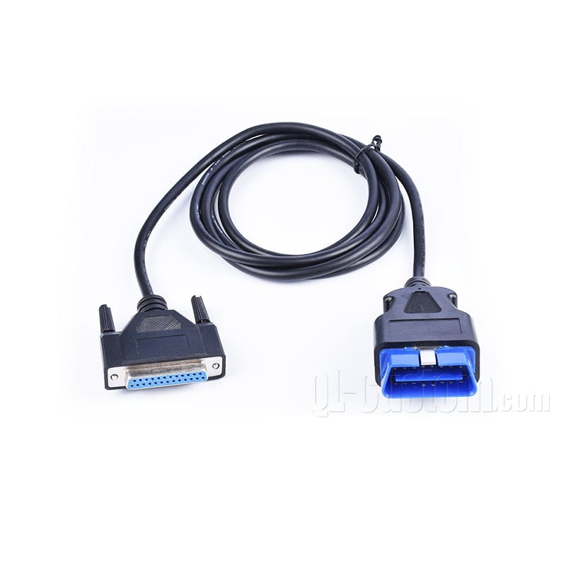 M12 connector with blue cable