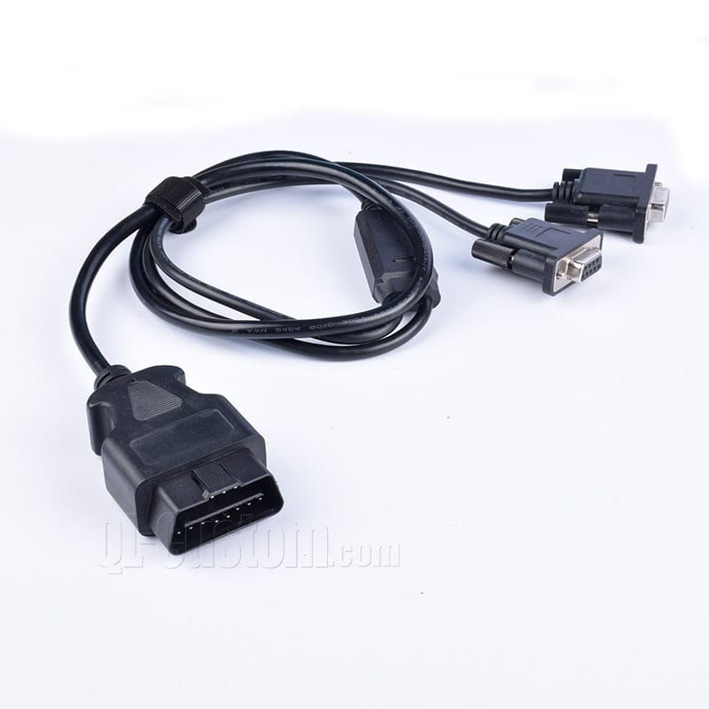 M12 connector with blue cable