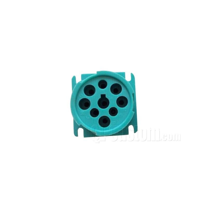 M12 connector with blue cable