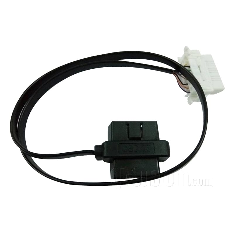 M12 connector with blue cable