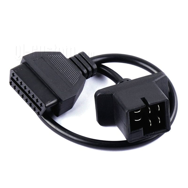 M12 connector with blue cable