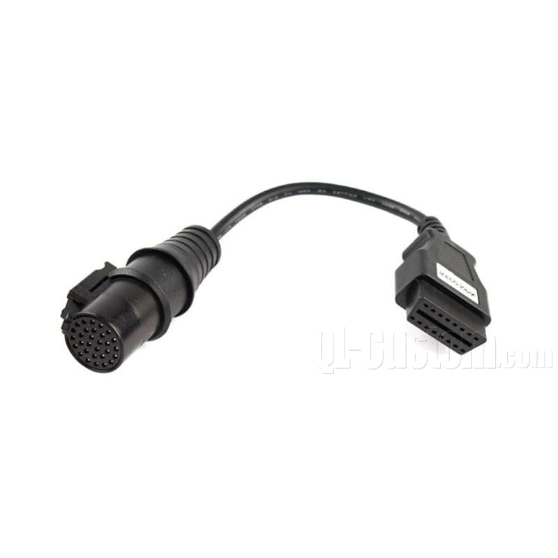 M12 connector with blue cable