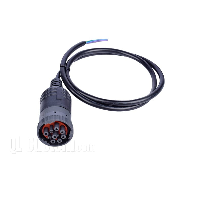 M12 connector with blue cable