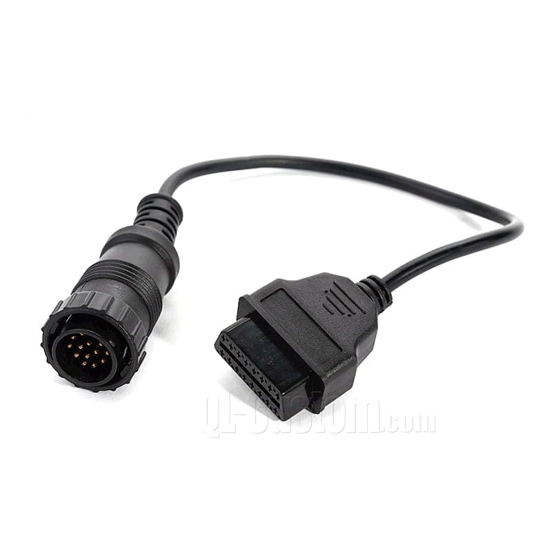 M12 connector with blue cable