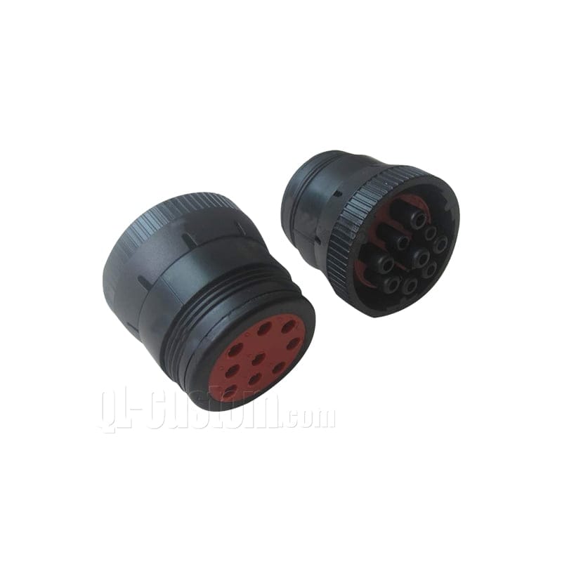 M12 connector with blue cable