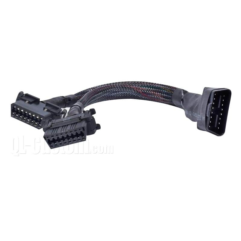 M12 connector with blue cable