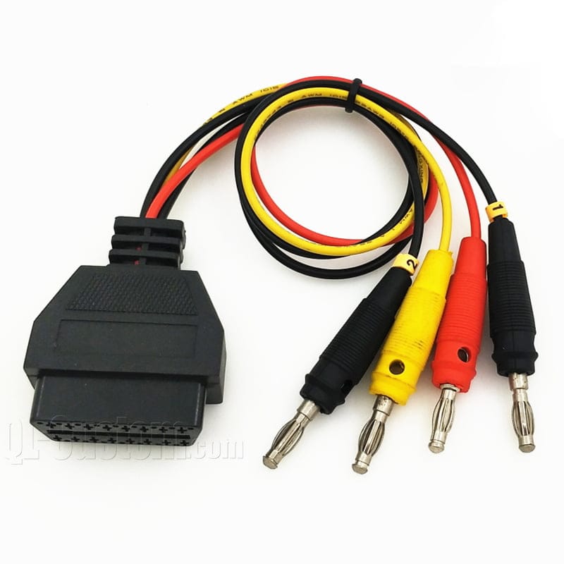 M12 connector with blue cable