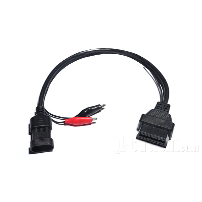 M12 connector with blue cable