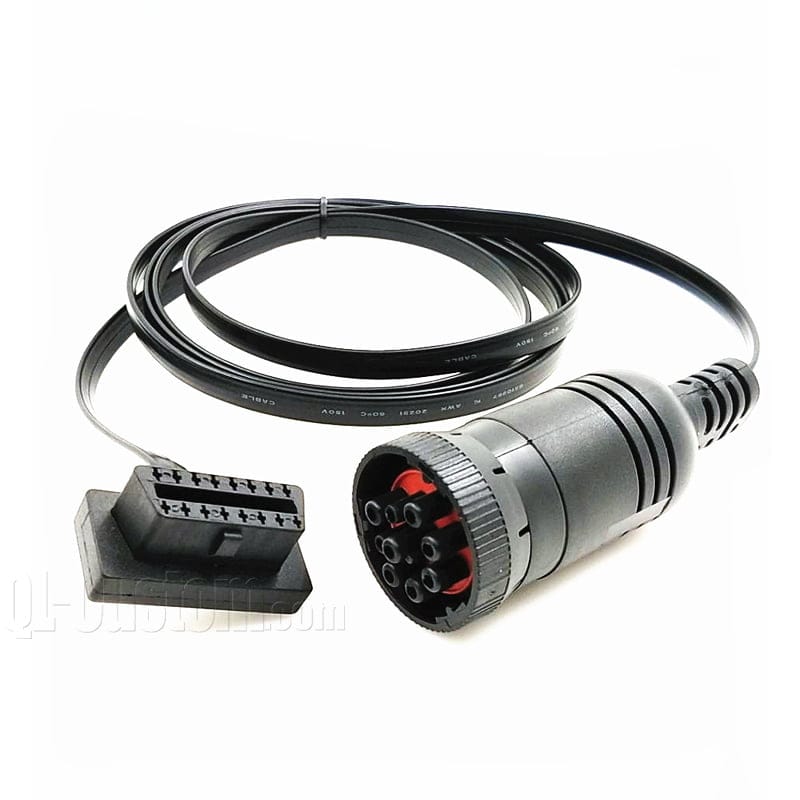 M12 connector with blue cable
