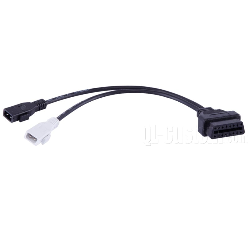 M12 connector with blue cable