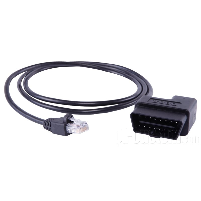M12 connector with blue cable