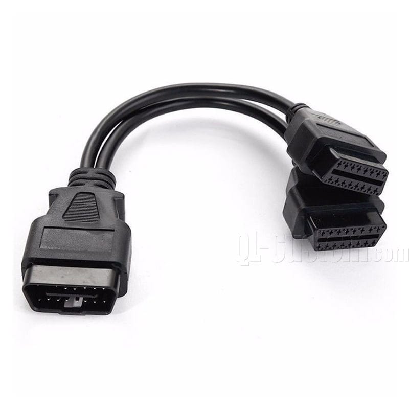M12 connector with blue cable