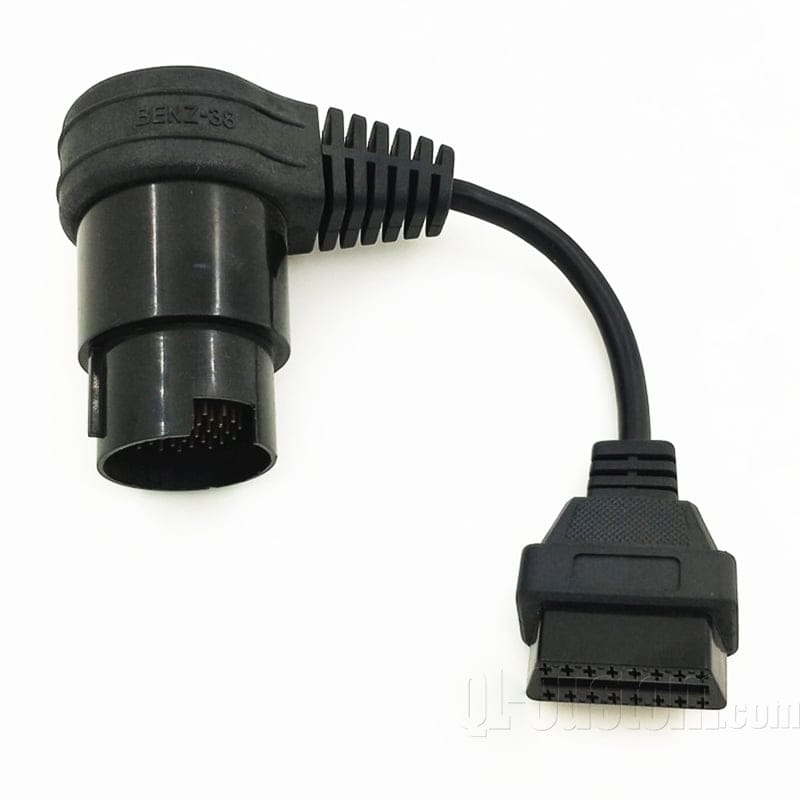 M12 connector with blue cable