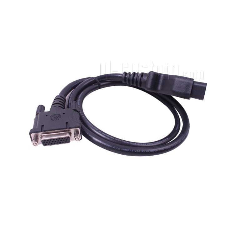 M12 connector with blue cable