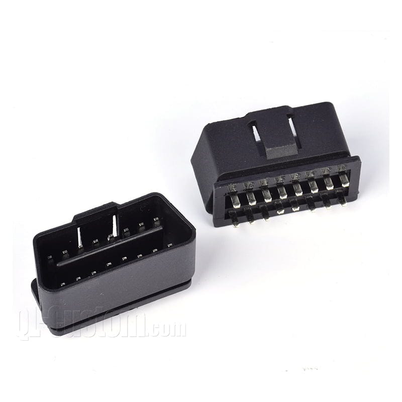 M12 connector with blue cable