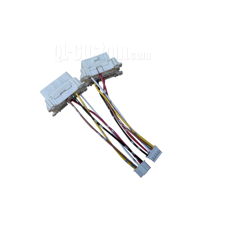 M12 connector with blue cable