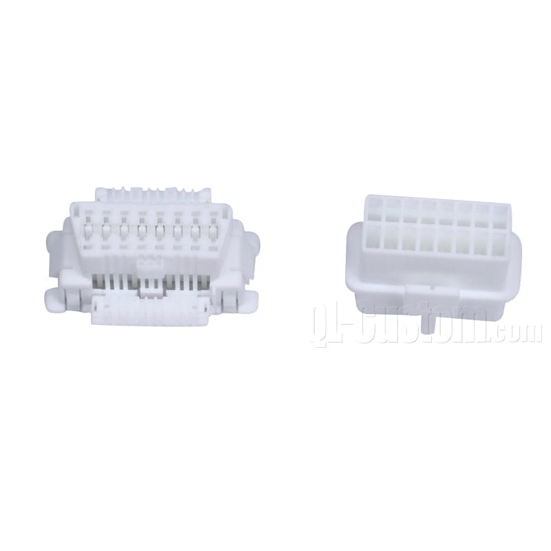M12 connector with blue cable