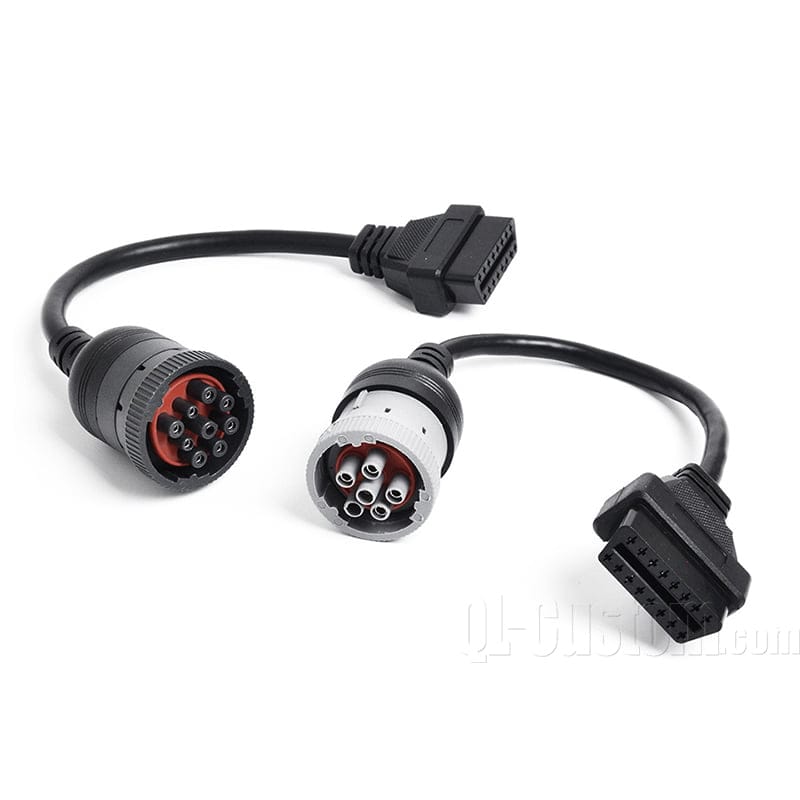 M12 connector with blue cable