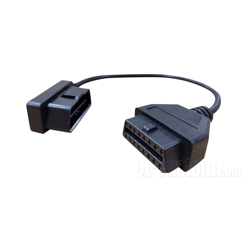 M12 connector with blue cable