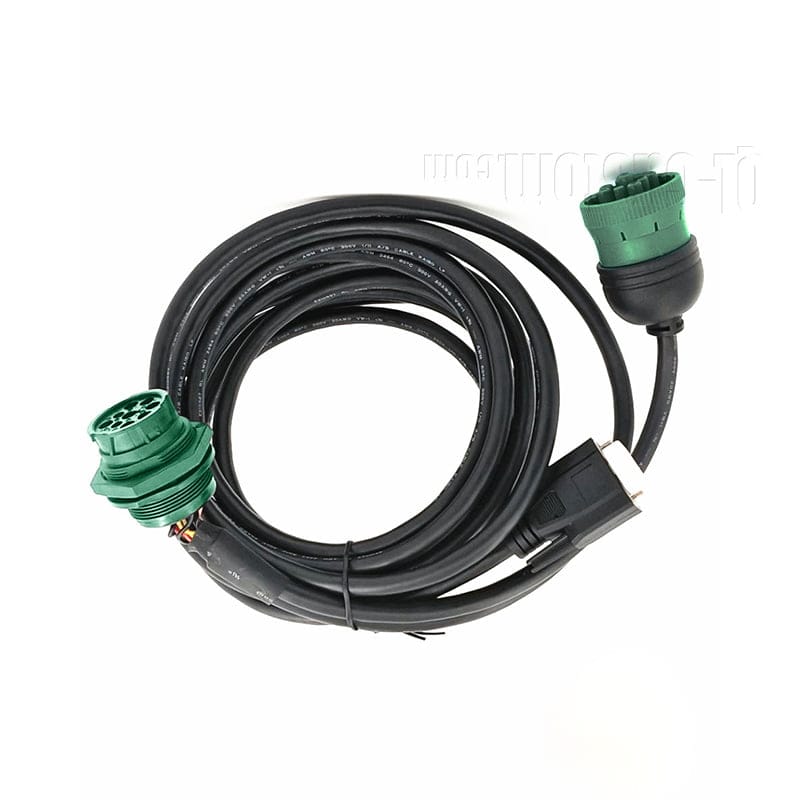 M12 connector with blue cable