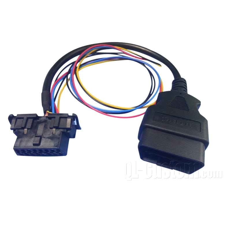 M12 connector with blue cable