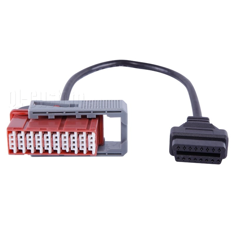 M12 connector with blue cable