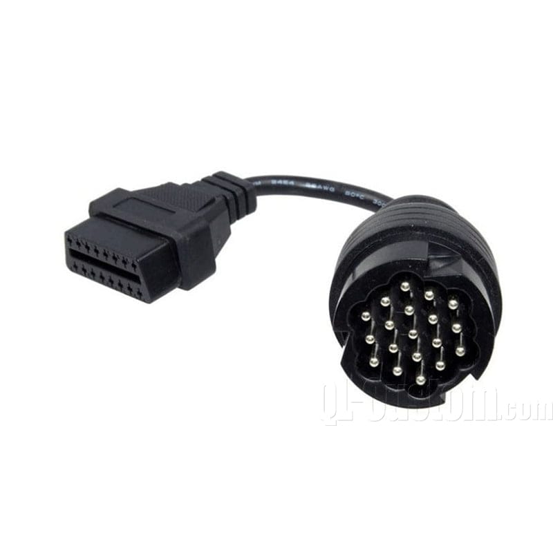 M12 connector with blue cable