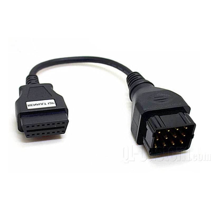 M12 connector with blue cable