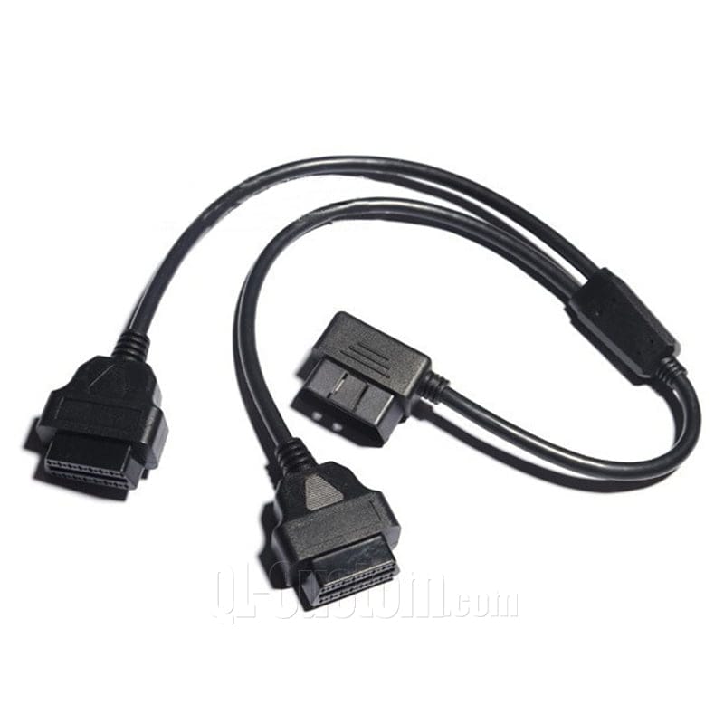 M12 connector with blue cable
