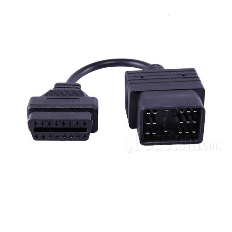 M12 connector with blue cable