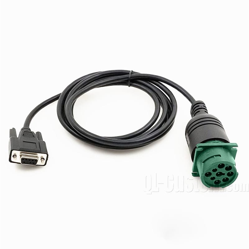 M12 connector with blue cable